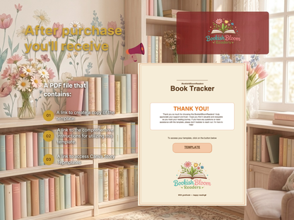 BookisBloomReaders - Reading Journal For Google Sheets