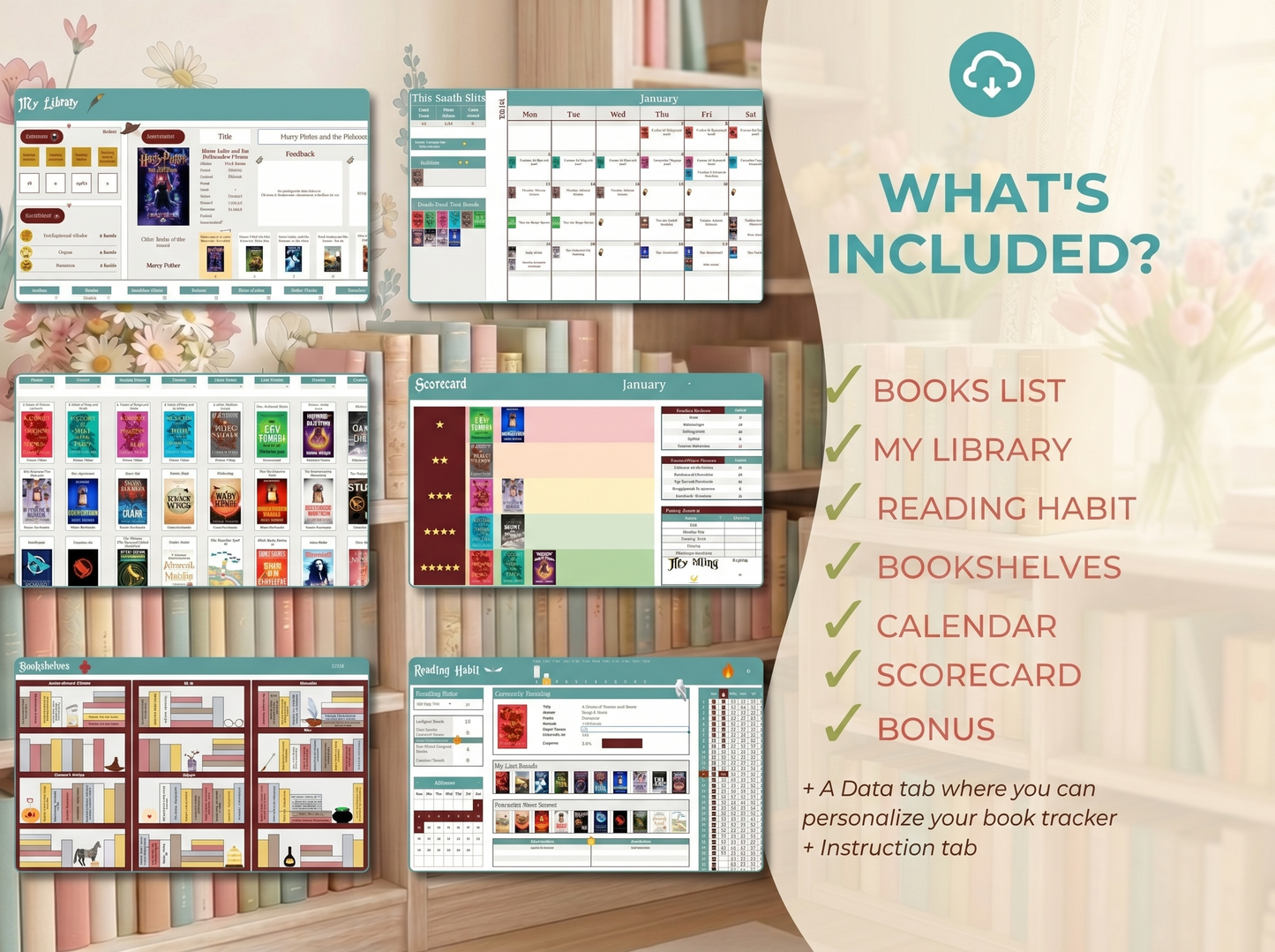 BookisBloomReaders - Reading Journal For Google Sheets