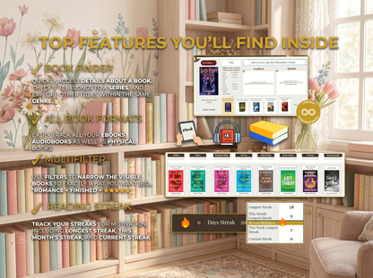 BookisBloomReaders - Reading Journal For Google Sheets