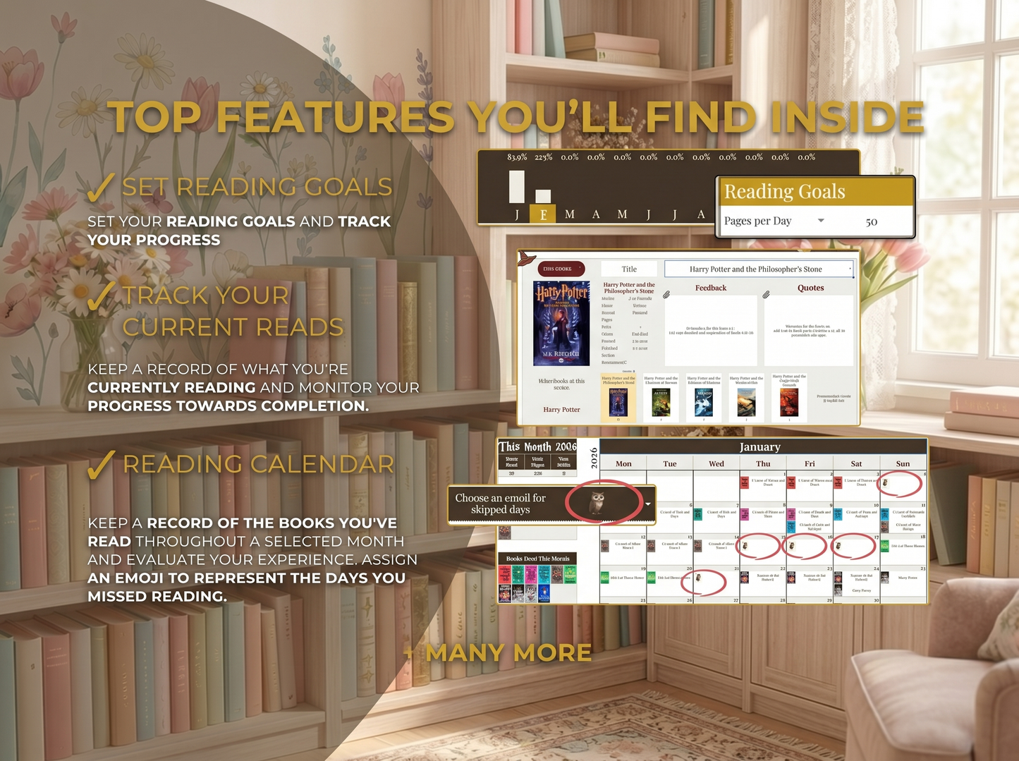 BookisBloomReaders - Reading Journal For Google Sheets