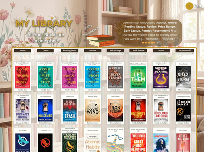 BookisBloomReaders - Reading Journal For Google Sheets